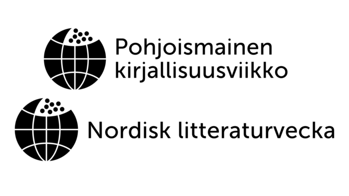 Kuvassa lukee "Pohjoismainen kirjallisuusviikko, Nordisk litteraturvecka". Bilden har text som säger "Pohjoismainen kirjallisuusviikko, nordisk litteraturvecka."